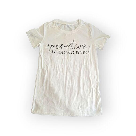 The Ring Boxes Operation Wedding Dress Tee White Size Small - Picture 1 of 4